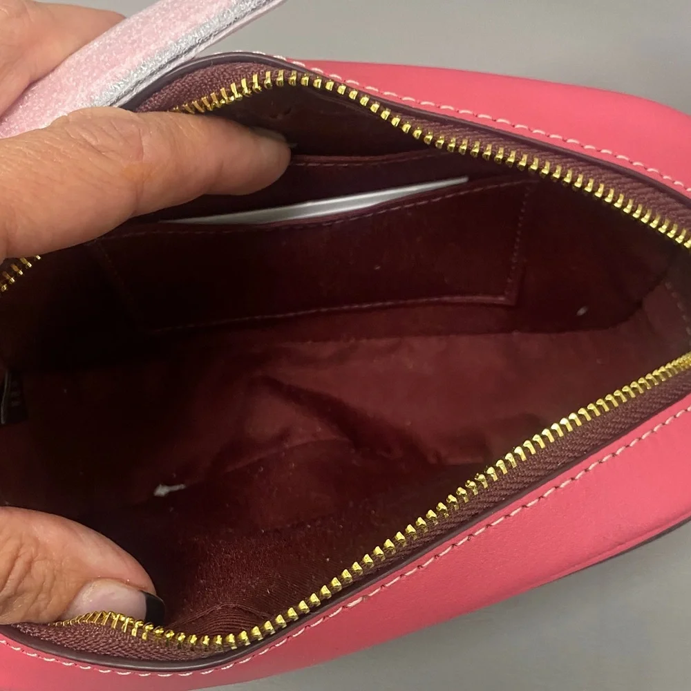 Coach Brown and Pink Wristlet/Bag